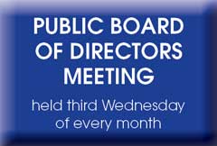 Public Board Meetings held 3rd Wed each month